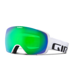 Men's Giro Goggles - Giro Contact Goggles. White Wordmark - Loden Green